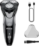 Phisco Electric Rotary Shaver Rechargeable Wetdry Razor Leddisplay Popup Trimmer. Fixed Price $26.85.
