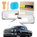 Chrome Mirror Cover Overlays 2021 2022 2023 2024 2025 Ford F150,STICK-ON .... Fixed Price $68.29.