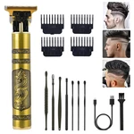 Pxlisie Professional Cordless Hair Trimmer, T-blade Dragon Phoenix, Gold. Fixed Price $16.31.