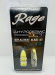 Rage Replacement Blades Kit For 100/125GR Hypodermic Nc Broadheads - R38205. Fixed Price $19.00.