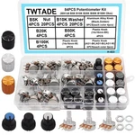 Twtade 84PCS Potentiometer Kit WH148 B5K B10K B20K B50K B100K Ohm Linear Rota.... Fixed Price $17.09.