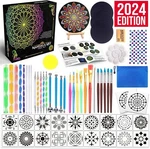 Mandala Dotting Painting Kit - Rock Stencils Set Art Craft. Fixed Price $34.95.