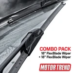 Motor Trend All Season Replacement Windshield Wiper Blades 18 Inch 2 Pack. Fixed Price $16.79.