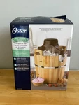 Oster 4-QUART Electric Ice Cream / Yogurt Maker Wooden Bucket FRSTIC-WDB-015. Fixed Price $79.99.