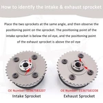 Auceramic Intake & Exhaust Camshaft Adjuster Sprocket Fit For Bmw 128I 135I 325I. Fixed Price $266.48.