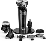 Sejoy Knight Electric Shaver 5 1 Grooming Kit Rotary Razor Mens Black New. Fixed Price $37.99.
