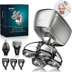 5D Head Shavers For Bald Men - 6 In 1 Kensen Upgraded Magnetic Medium, Silver. Fixed Price $65.90.
