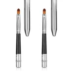2PCS Aluminum Lip Brush With Extended Sealing Design, Compact Easy Cleaning,.... Fixed Price $7.49.