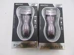 2 Pack Vivitar Rechargeable Foil Shaver PGV003-NOC Soft Touch Grip. Fixed Price $34.99.