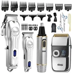 Dsp 4-IN-1 Pro Barber Kit: Cordless Clipper, Trimmer, Shaver & Nose Hair.... Fixed Price $76.57.