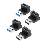 Rgzhihuifz 4 Pack Usb 3.0 Adapter 90 Degree To Female 28*22*18MM, Black. Fixed Price $13.68.