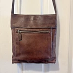90S Nine West Brown Vintage Pebble Grain Leather Swing Pack Crossbody Retro Bag. Fixed Price $14.99.