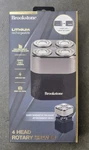 Brookstone 4 Head Cordless Rechargeable Men's Rotary Electric Shaver Brand New. Fixed Price $24.98.