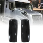 Aostirmotor Black Door Mirror Covers Fit For Volvo Vnl 730 860 Vnm 200 Vn.... Fixed Price $123.40.