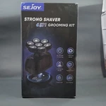 Sejoy Black 6-IN-1 Grooming Kit Shaver Hair Clipper Trimmer Facial Brush. Fixed Price $42.50.