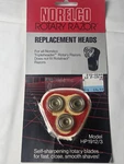 Nos Norelco HP1912/3 Replacement Heads Rotary Razor Open Package. Fixed Price $14.50.