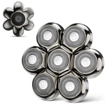 7 Blade Floating Replacement Shaving Head, Washable Shaver Brown Black-a. Fixed Price $37.35.
