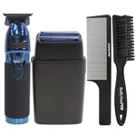 Babyliss Pro Limitedfx Blue Trimmer & Double Foil Shaver With Fade Tools. Fixed Price $179.99.