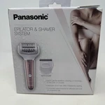 Panasonic ES-EL7A-P Wet/dry Epilator And Shaver System Pink White 5 Attachments. Fixed Price $69.87.