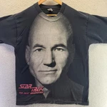 Vintage 1995 Star Trek Next Generations Picard Big Head Shirt Mens Xl Aop. Fixed Price $140.00.