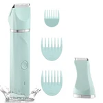 Bikini Trimmer Women,electric Razor For Pubic 5.8X1.3X1 Inch (lxwxh), Green. Fixed Price $22.29.
