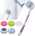 Electric Body Brush With 5 Attachments: Rechargeable Back IPX7 Long Handle. Fixed Price $71.99.