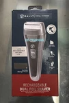 Bally Total Fitness Men's Rechargeable Dual Foil Shaver W/ Pop-up Detail Trimmer. Fixed Price $25.95.