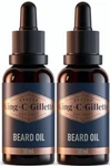 2 Pack - King C. Gillette Beard Oil For Men Argan Moisturize And Soften. Fixed Price $12.49.