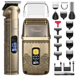 Hatteker Professional Hair Clipper Electric Razor Foil Shavers For Men Bronze. Fixed Price $68.90.
