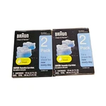 2 Boxes Of Braun & Renew Refill Shaver Cleaner Cartridges Pack. Fixed Price $30.00.