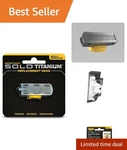 Upgrade Your Microtouch Solo With This Lightweight Titanium Replacement Blade. Fixed Price $26.99.