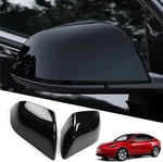 Yhcdsea Rearview Mirror Guard Cover For Tesla Model Y, Glossy Black. Fixed Price $53.99.