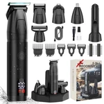 Bomxin Beard Trimmer For Men 6 1 Cordless Waterproof Electric Deep Black. Fixed Price $47.58.