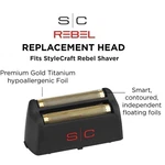 Stylecraft Replacement Gold Titanium Foil Head For The Rebel Shaver SC515G New. Fixed Price $60.00.