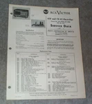 Rca Original Service Data Manual 1947,NO 1ST E,radio 65F And CV-42 Electrifier. Fixed Price $6.99.