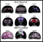 Daytona Dot Slim Line Motorcycle Women's Collection Half Helmet Skull Cap 1/2. Fixed Price $106.26.
