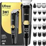 Ufree 3-IN-1 Beard Trimmer For Men, Valentine Gifts IPX6 Waterproof. Fixed Price $28.99.