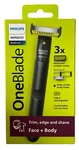 Phillips Norelco One Blade 3X Face & Body * Trim Edge Shave Rechargeable. Fixed Price $28.88.