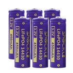 Funkawa 6PACK Shockli 14430 3.2V 450MAH LIFEPO4 Rechargeable Solar Battery Fo.... Fixed Price $20.60.