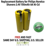 Philips Norelco T990 Beard Trimmer Rechargeable Battery 2.4V 700MAH Aa Nicd. Fixed Price $14.99.