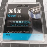 Braun 40B Cooltec Cassette Foil Cutter Shaver 100% Authentic Genuine Oem Sealed. Fixed Price $29.59.