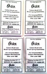 Oster Genuine Carbon Brush & Spring Assemblies, Models 76, 111, A-5.(4 Sets). Fixed Price $22.19.