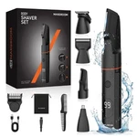 Maxgroom Body Shaver Set, 4 In 1, Led Display, Usb Rechargeable, Open Box. Fixed Price $28.00.