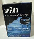 Braun Clean & Renew System Cartridges Refills Pack Model CCR3 Open Box. Fixed Price $17.09.