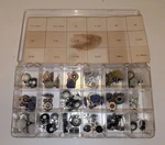 65PCS 1K 10K 50K 100K Ohm & More Breadboard Trim Potentiometers. Fixed Price $19.95.