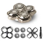 4 Shaver Replacement Heads For Skulls Pitbulls Series Gold Pro, Silver. Fixed Price $27.92.