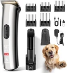 Cordless Dog Grooming Clippers With Charging Dock And Adjustable Speed Trimmer. Fixed Price $36.99.