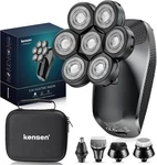 7D Head Shavers For Bald Men - 5 In 1 Kensen Electric Hair Shaver, Gray. Fixed Price $74.90.