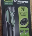 Shpavver Vacuum Beard Trimmer ZKS-001, 5 Lengths, Battery, Travel Lock. Fixed Price $24.99.