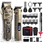 Hatteker Professional Hair Clippers For Men Beard Trimmer And Bronze. Fixed Price $57.99.
